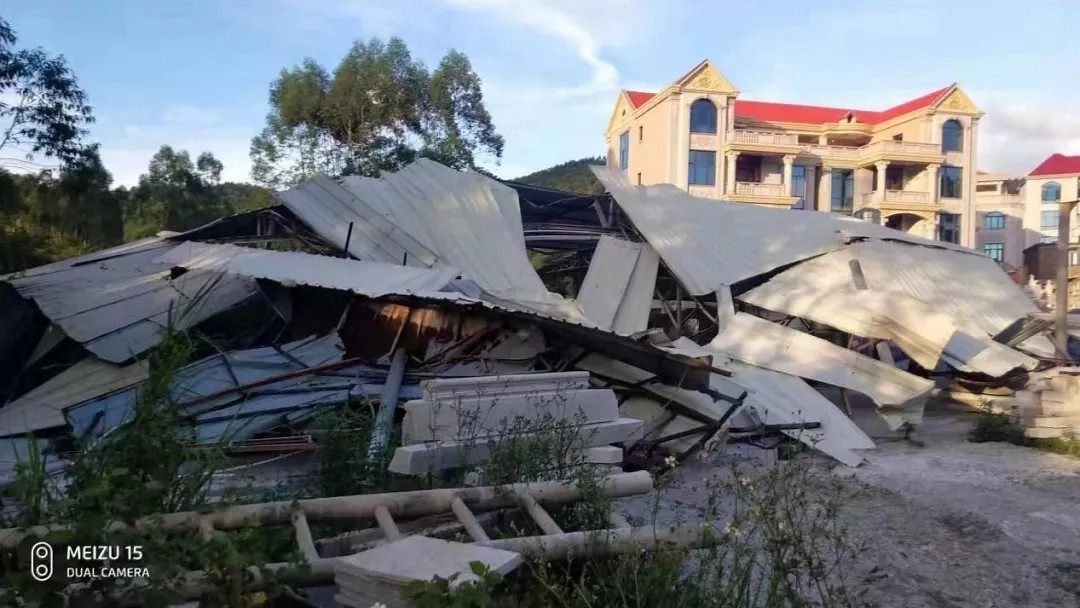 南安市康美鎮(zhèn)拆除五家死灰復(fù)燃“散亂污”石材廠