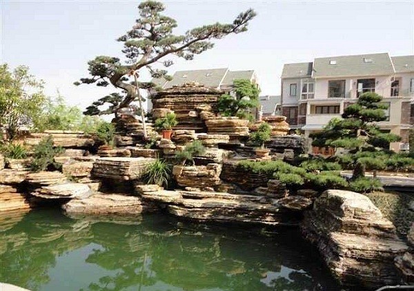 千層石假山制作方法以及造景功能