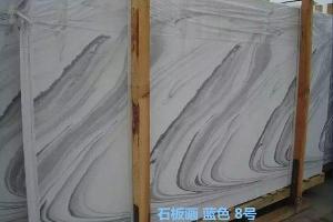 納米微晶石石版畫藍(lán)色石材大板