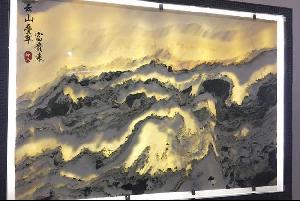 山水畫背景墻