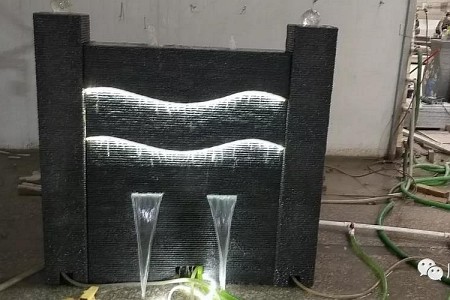 水幕墻透光屏風(fēng)款