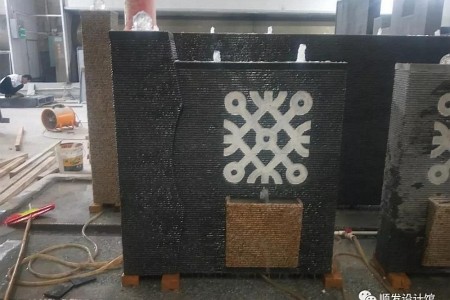 水幕墻雙魚(yú)戲水款