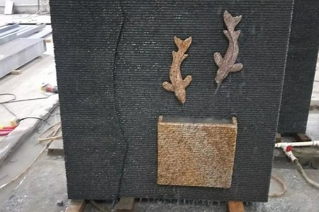 水幕墻雙魚(yú)戲水款