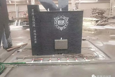 水幕墻雙魚(yú)戲水款