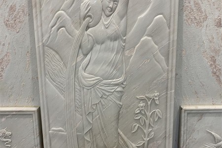 玫瑰彩虹浮雕