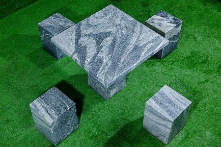 山水巖石凳石桌