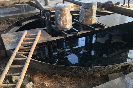圓形帶錐鐵質(zhì)污水池