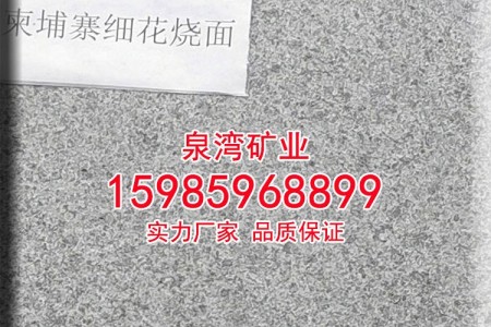 柬埔寨細花燒面新礦芝麻黑654石材火燒板