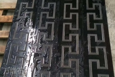 中國黑回紋雕刻