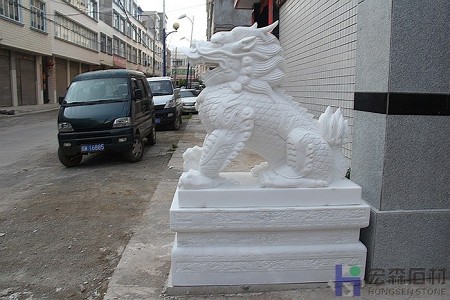 漢白玉麒麟