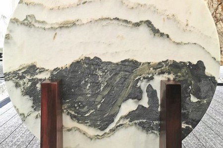 山水畫圓盤
