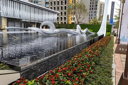 整石自然面流水線