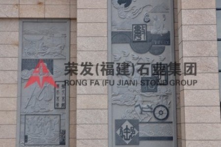 江西金溪一中外墻浮雕裝飾工程