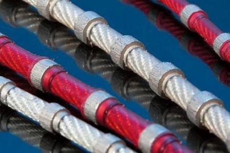 石材加工多組金剛石繩鋸
