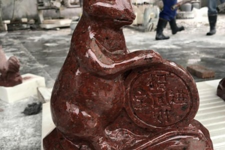 中國(guó)紅雕刻十二生肖