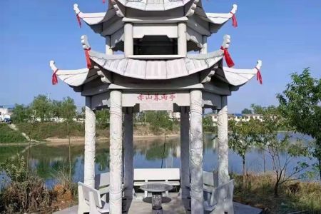 雙層石涼亭