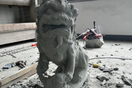 青石動物雕刻