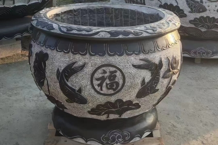 石缸  蓮花盆   