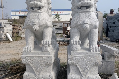 芝麻白芝麻灰石獅子(高度1200cm)