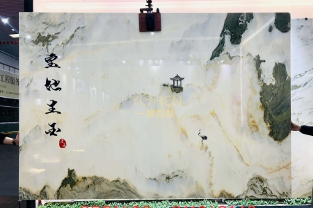 天然山水畫背景墻