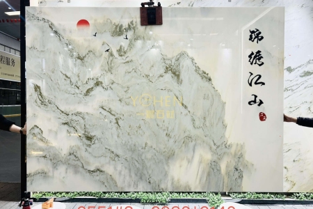 天然山水畫背景墻