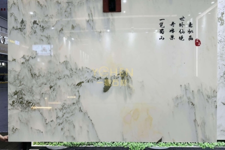 天然山水畫背景墻