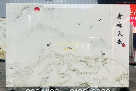天然山水畫背景墻
