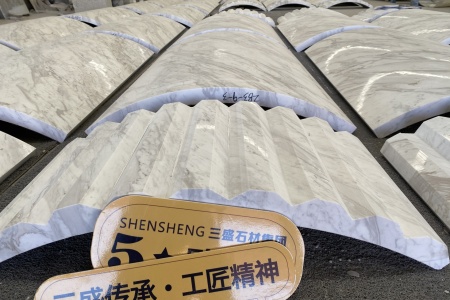 大理石圓柱羅馬柱弧形板雙弧板南斯拉夫白爵士白雅士白水晶白酒店大堂別墅整石外墻