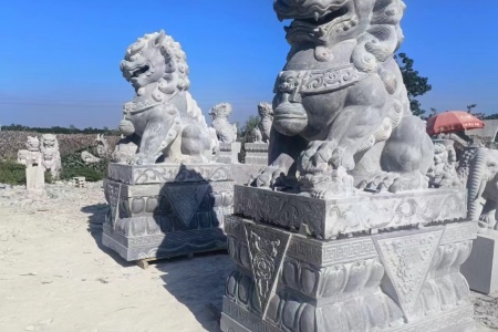 石獅子 動物雕塑