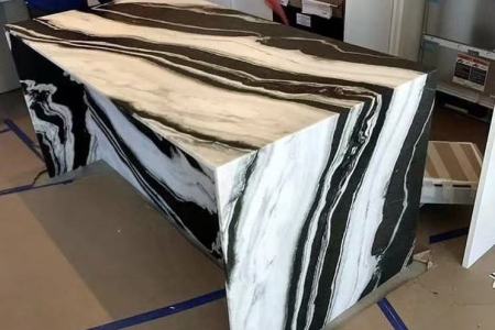 熊貓白石桌