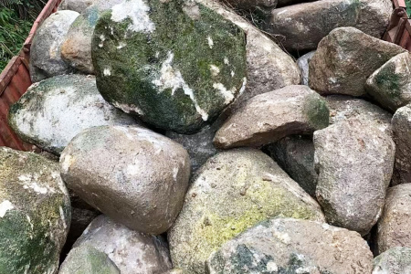 野山青苔石