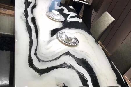 熊貓白石桌