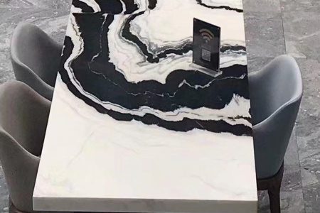 熊貓白石桌