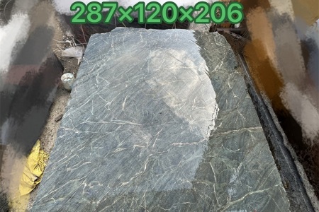 金絲貓眼綠荒料