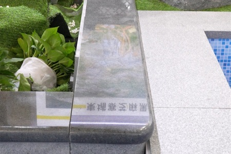 柬埔寨芝麻黑樹圍石凳
