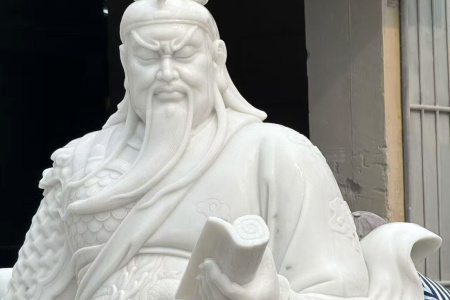 漢白玉關公雕刻