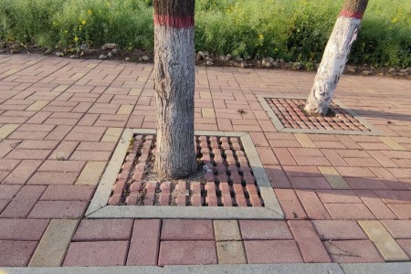 珍珠灰小鐵灰樹坑石樹池石材