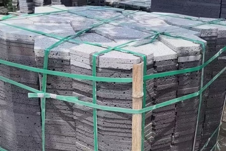 火山巖(黑洞石)冰裂紋