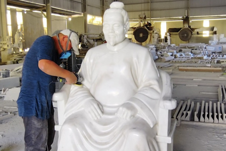 漢白玉人物石雕