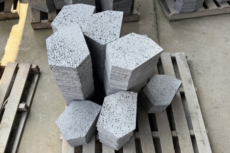 火山巖(黑洞石)冰裂紋