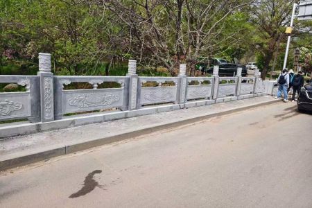 石欄桿 石圍欄 橋梁欄桿 河道護(hù)欄 青石花崗巖大理石芝麻灰石欄桿13963761592