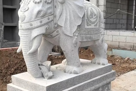 石獅子 石雕大象 石雕麒麟 十二生肖石雕擺件 龍龜 石龍13963761592