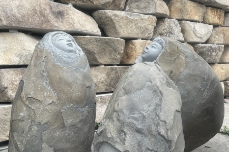 自然石雕刻